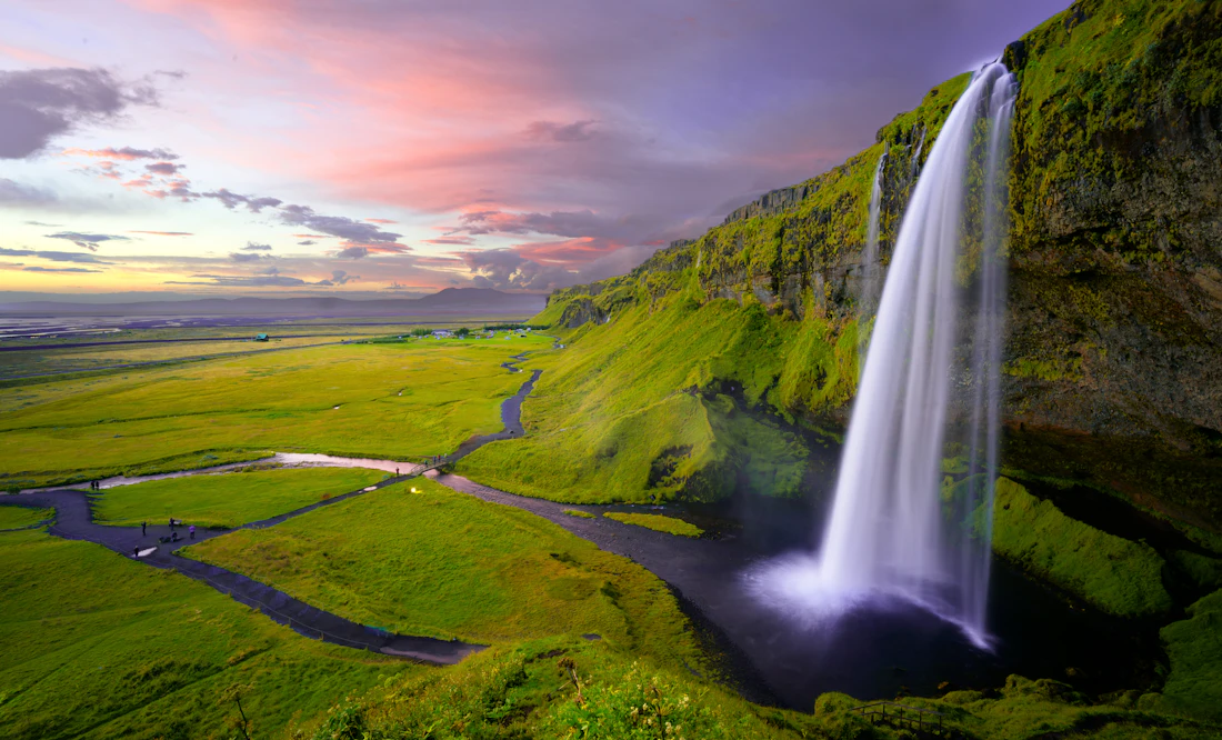 Cascata na Islândia