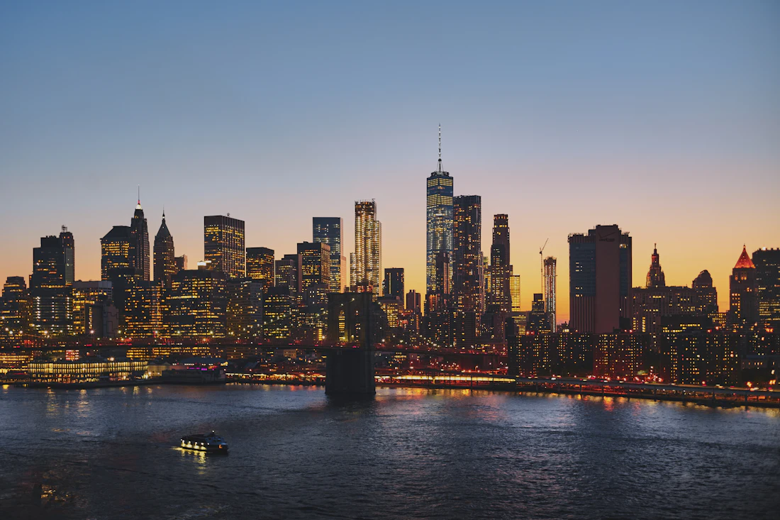 Ponte de Brooklyn e Manhattan, em Nova Iorque